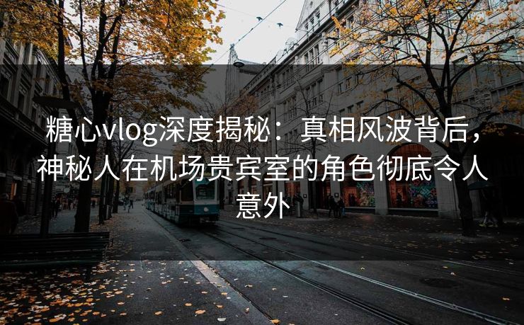 糖心vlog深度揭秘：真相风波背后，神秘人在机场贵宾室的角色彻底令人意外